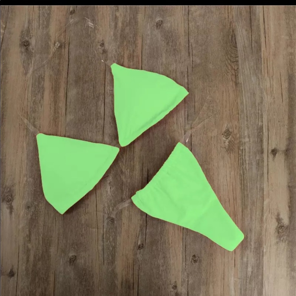 Sexy Neon green ity bitty bikini Small